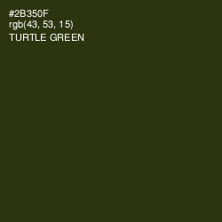 #2B350F - Turtle Green Color Image